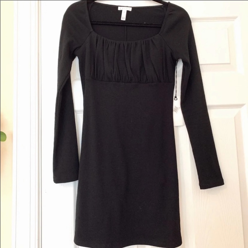 Black mini dress